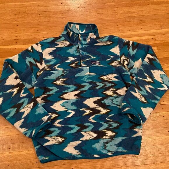 Patagonia Synchilla Snap-T Fleece Pullover Aztec Southwestern Print - Picture 1 of 6